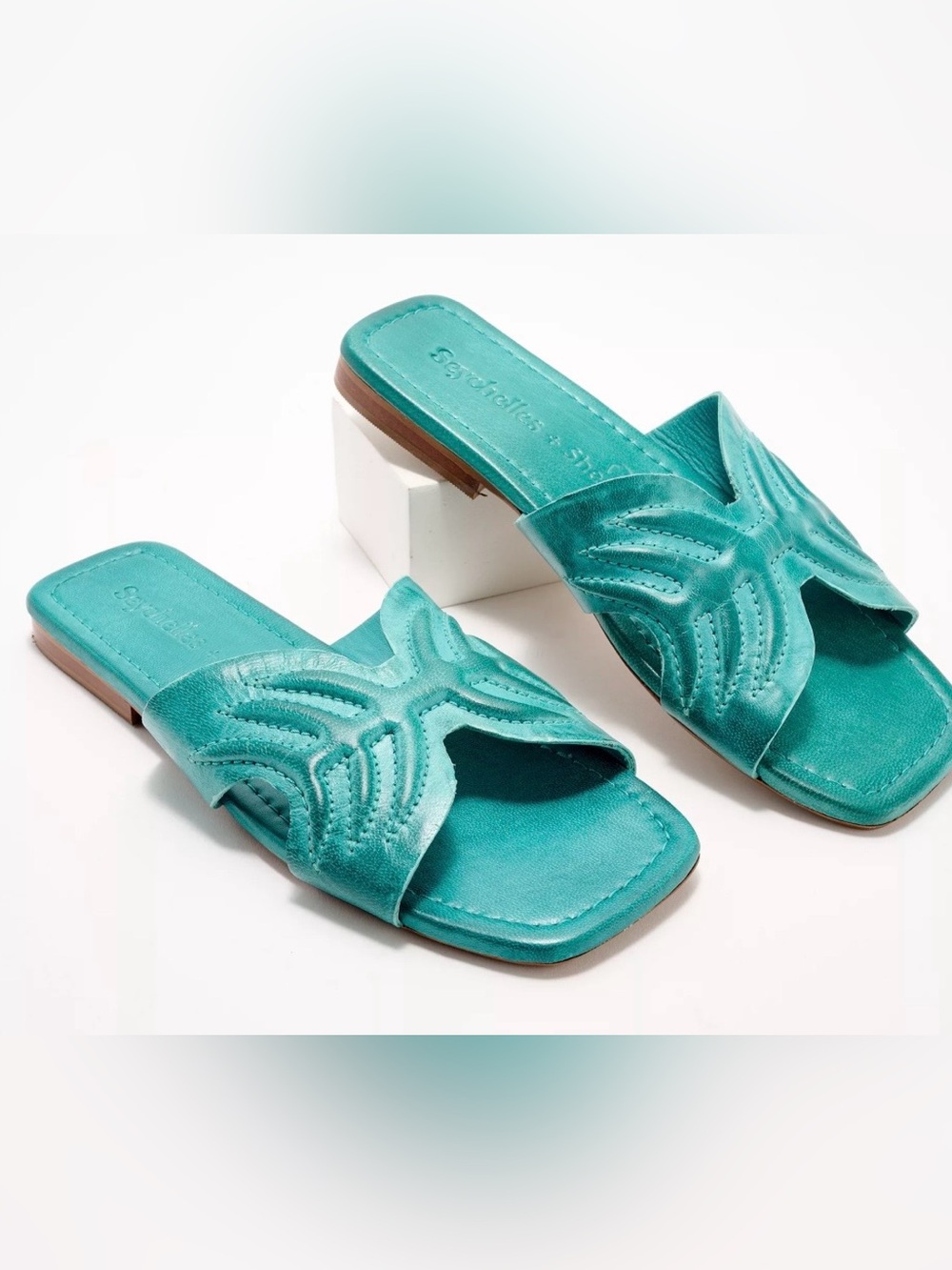 Seychelles Madhu Leather Slide Sandals Sz 7.5